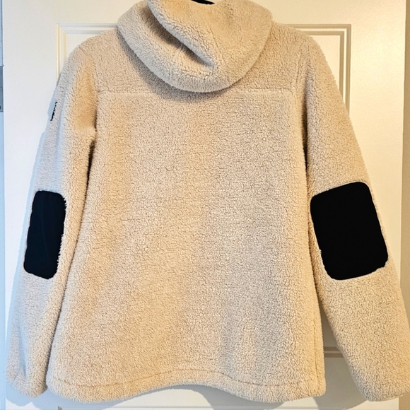 North Face Campfire Women's Hoodie Sherpa 1/2 Zip Pullover sz small - Picture 3 of 5